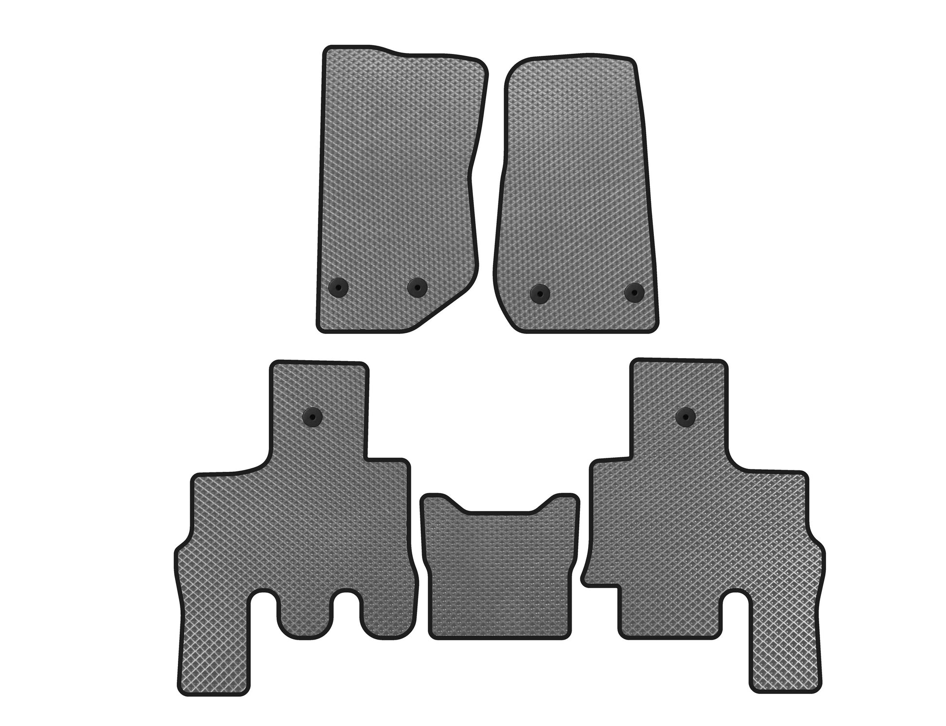 EVA Floor Mats (Gray) for Jeep Wrangler 2007-2017 - image 1
