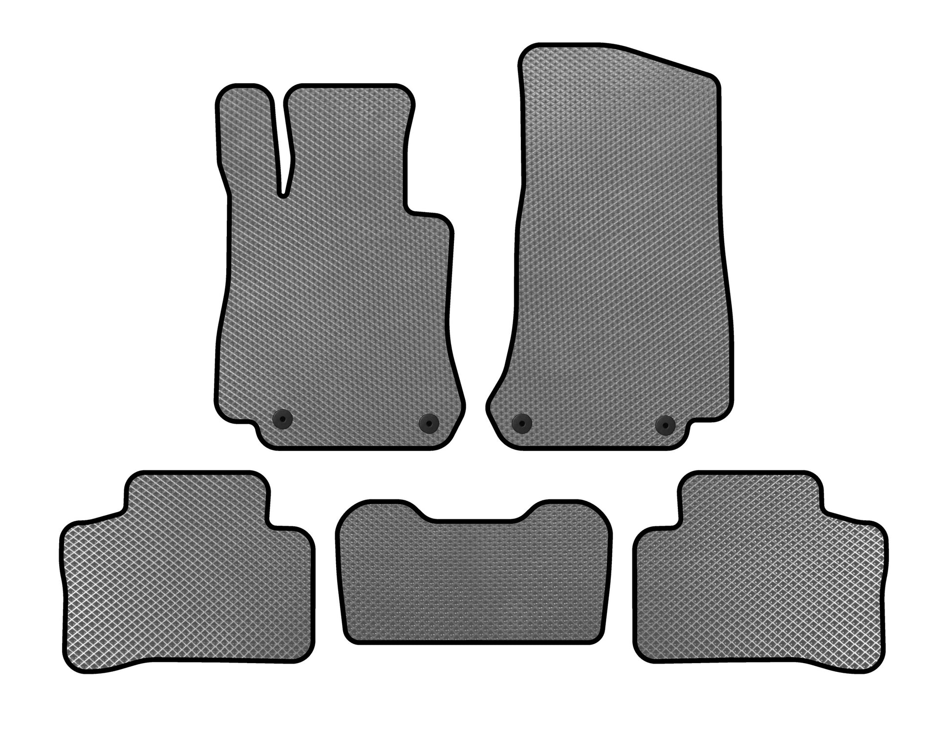 EVA Floor Mats (Gray) for Mercedes GLC X253 2015-2022 - image 1