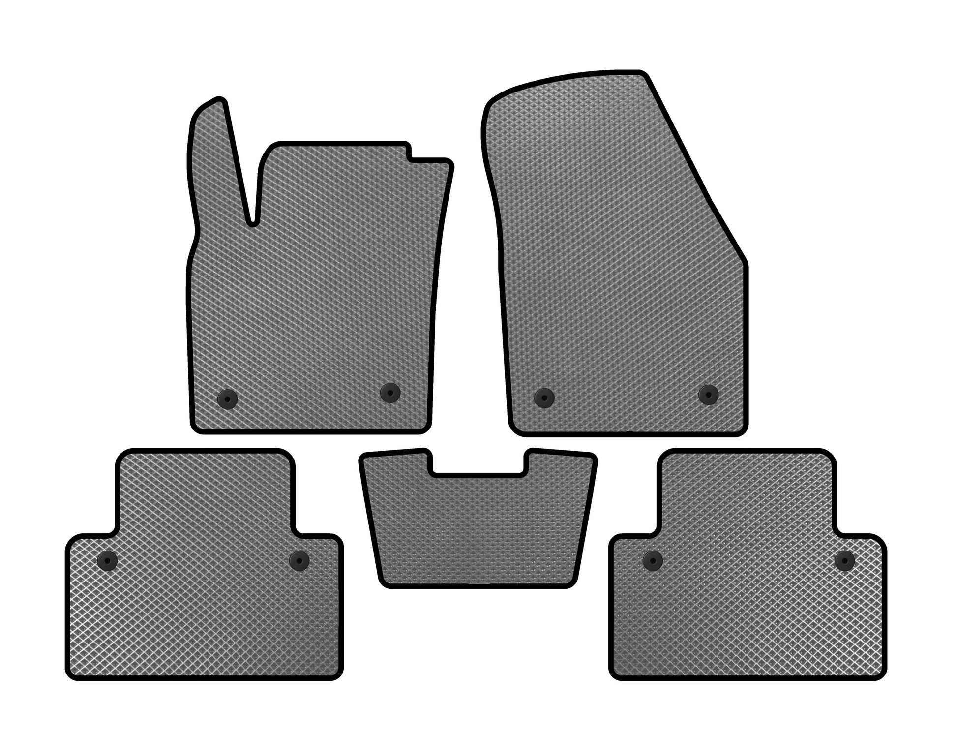 EVA Floor Mats (HB, 3-Door, Gray) for Volvo C30 2006-2012 - image 1