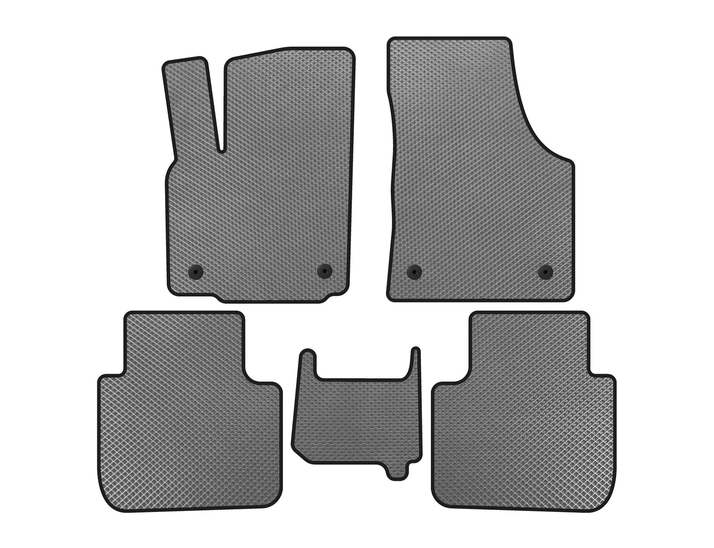 EVA Floor Mats (2 Rows, 7-Seater, Grey) for Volkswagen Atlas (Terramont) 2016- - image 1
