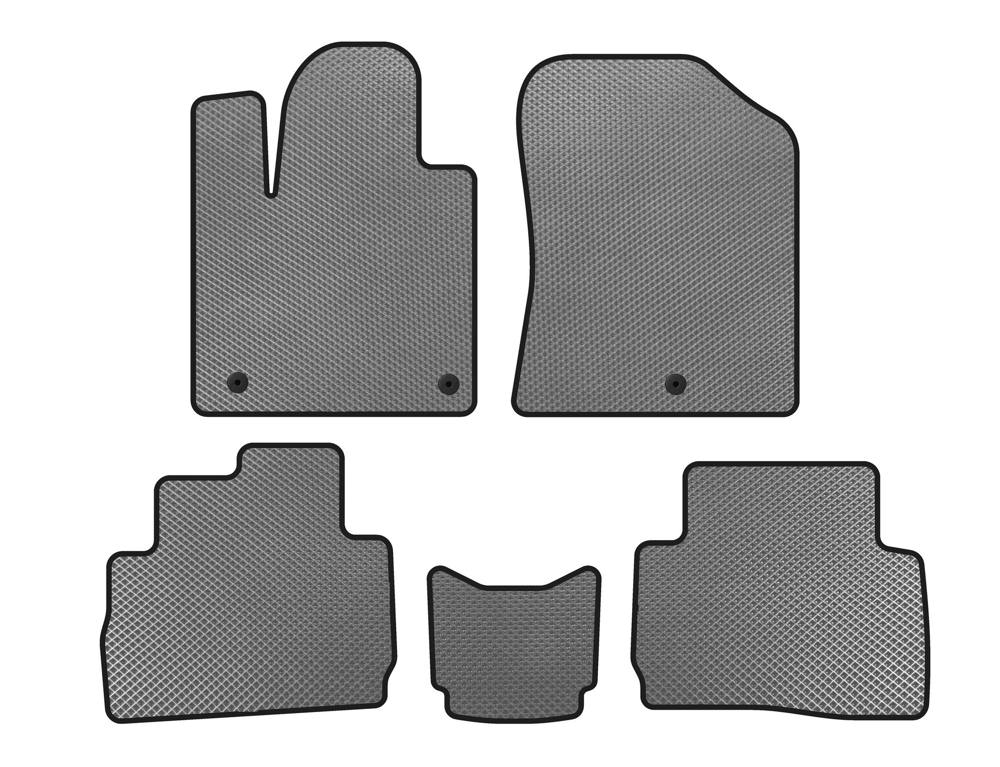 EVA Floor Mats (2020-2023, Gray) for Hyundai Santa Fe 4 2018-2023 - image 1