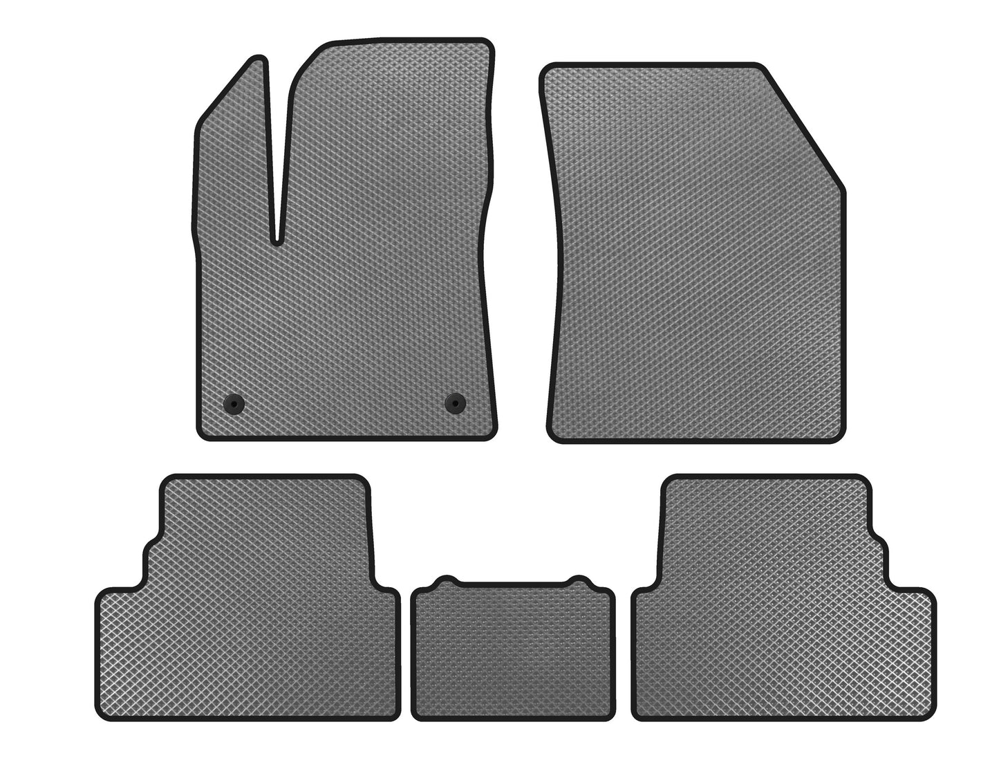 EVA Floor Mats (2017-2021, Gray) for Opel Grandland X 2017- - image 1