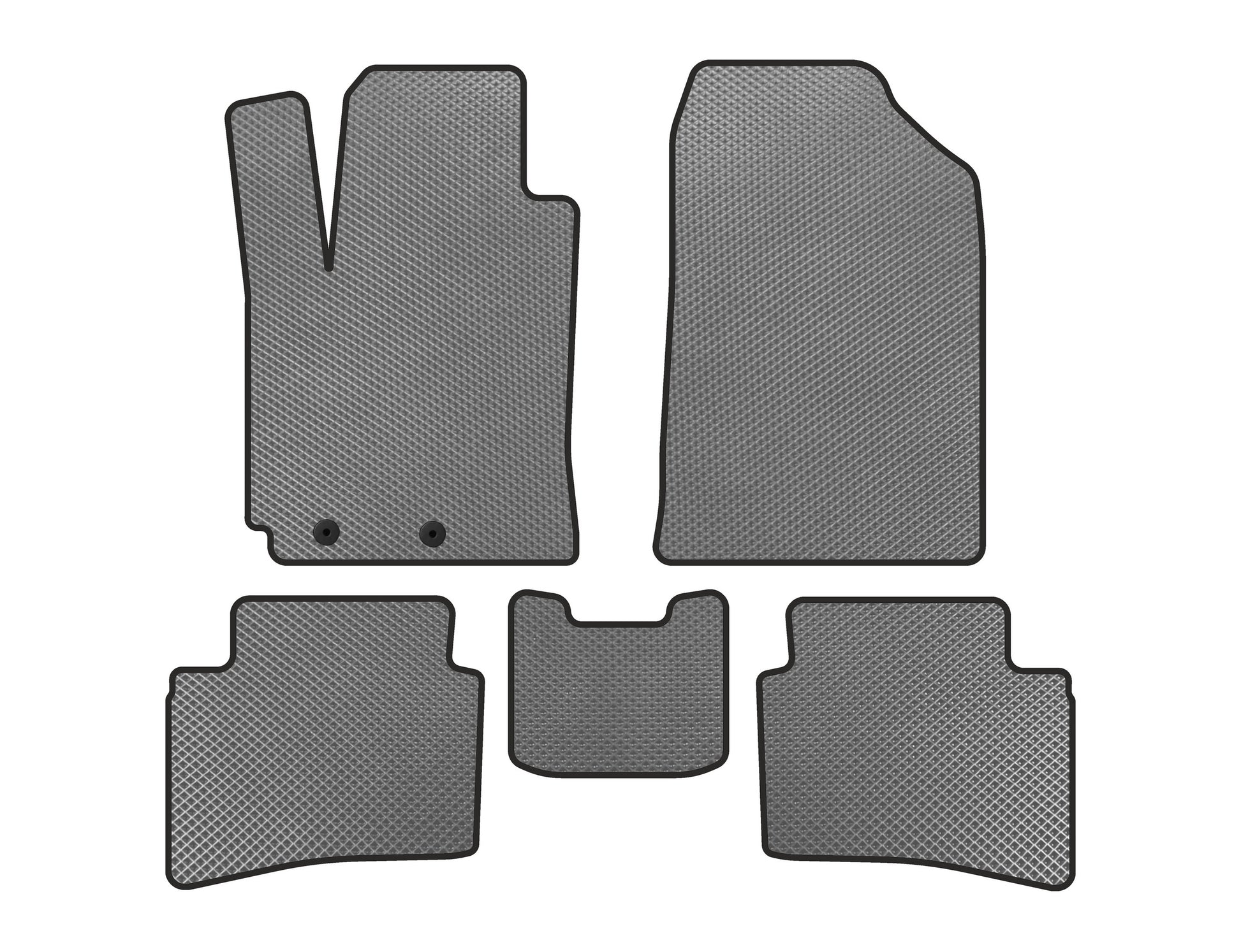 EVA Car Mats (X-Line, Gray) for Kia Rio 2017- - image 1