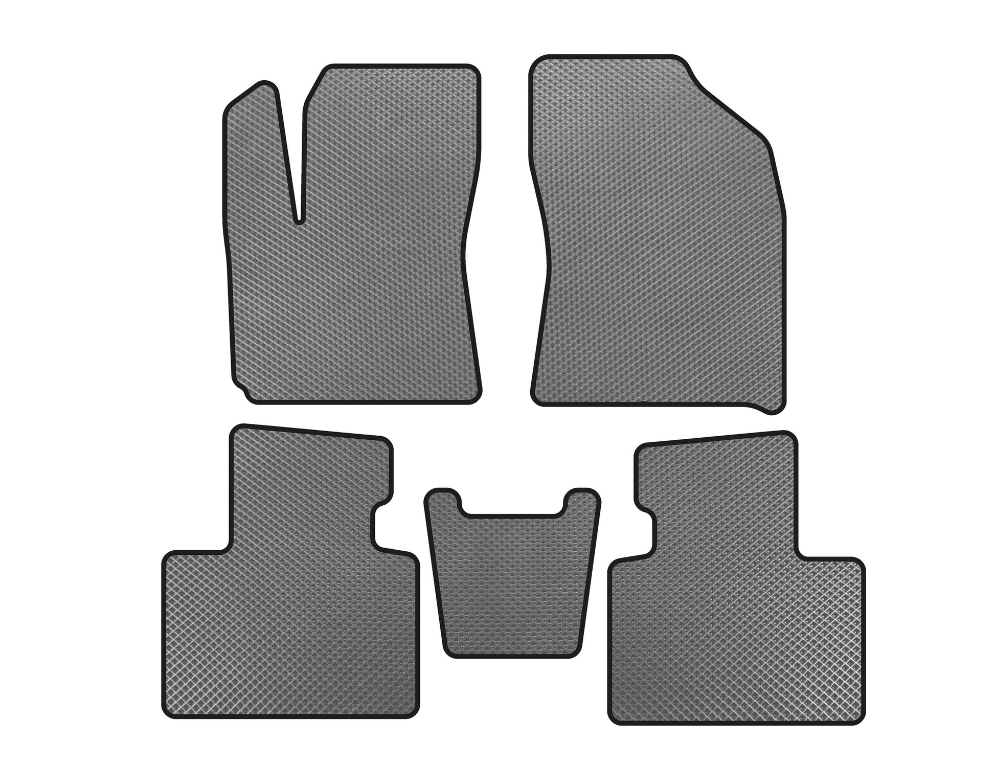 EVA Floor Mats (Gray) for FAW X40 2016-2021 - image 1