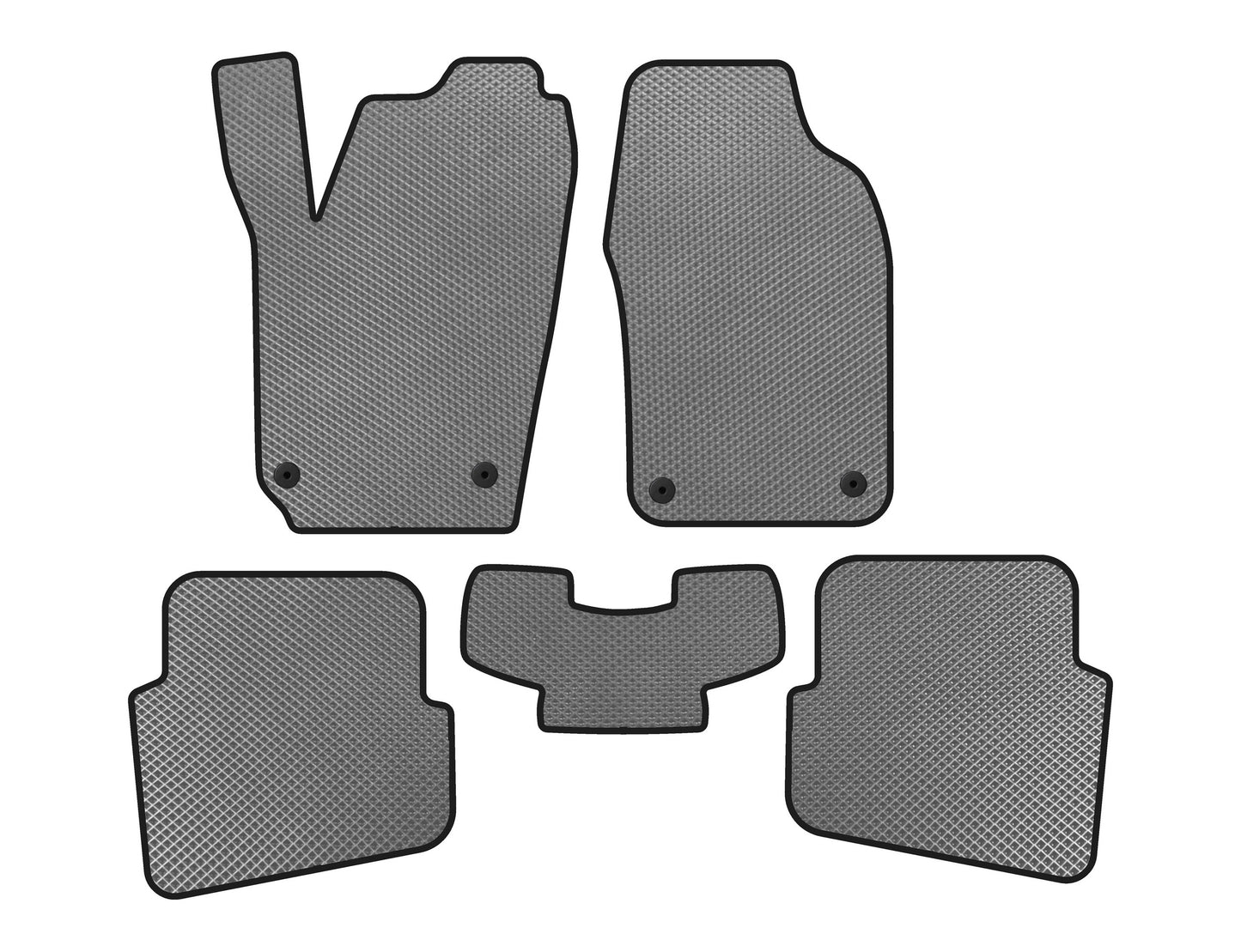 EVA Floor Mats (HB, 3/5-Door, Gray) for Volkswagen Polo 2001-2009 - image 2