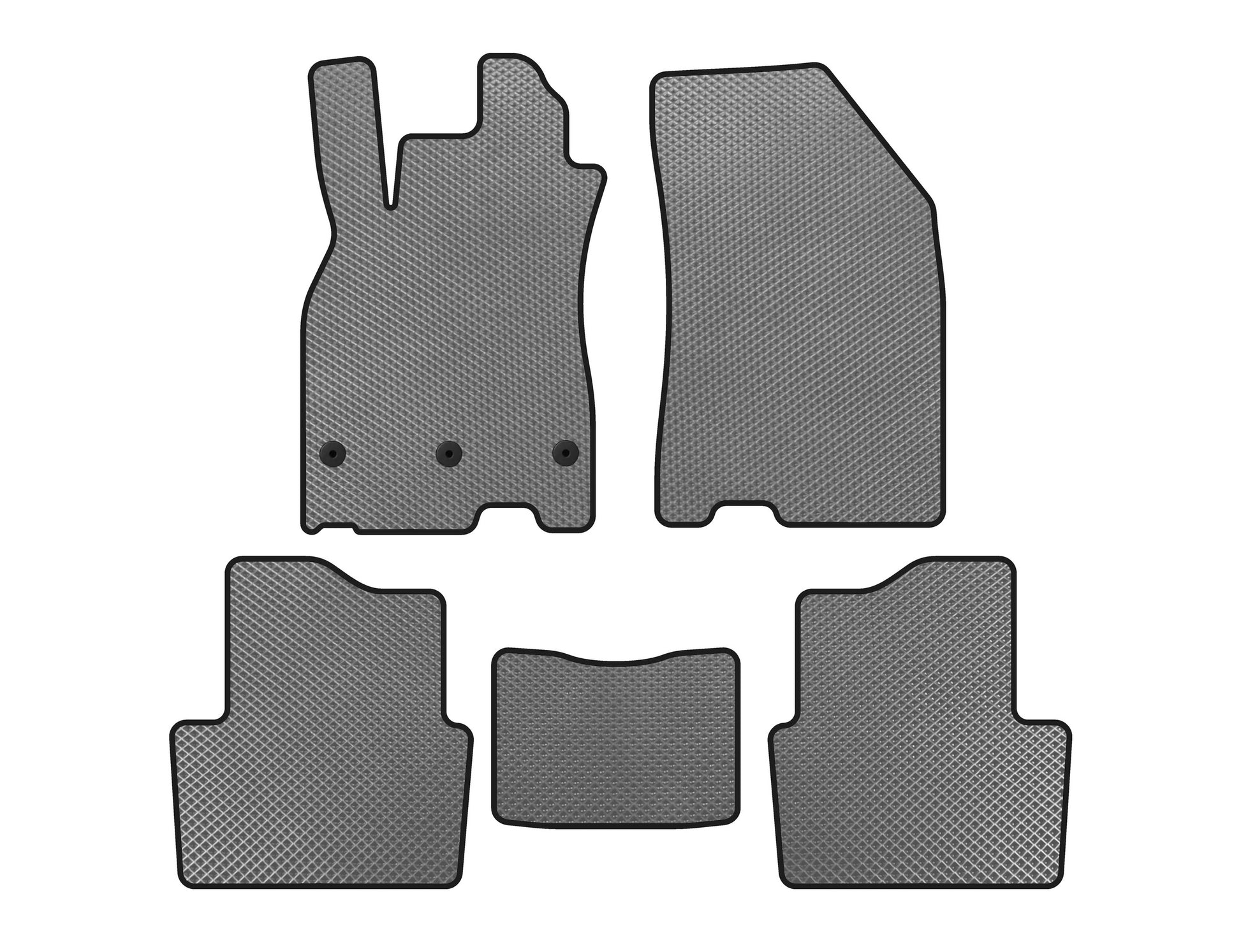 EVA Floor Mats (SD, Gray) for Renault Megane III 2009-2016 - image 1
