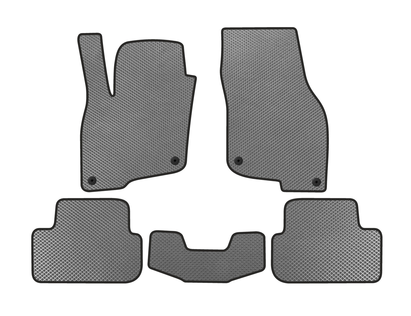 EVA Floor Mats (For e-tron 2019-, China, Gray) for Audi Q2 2016- - image 1