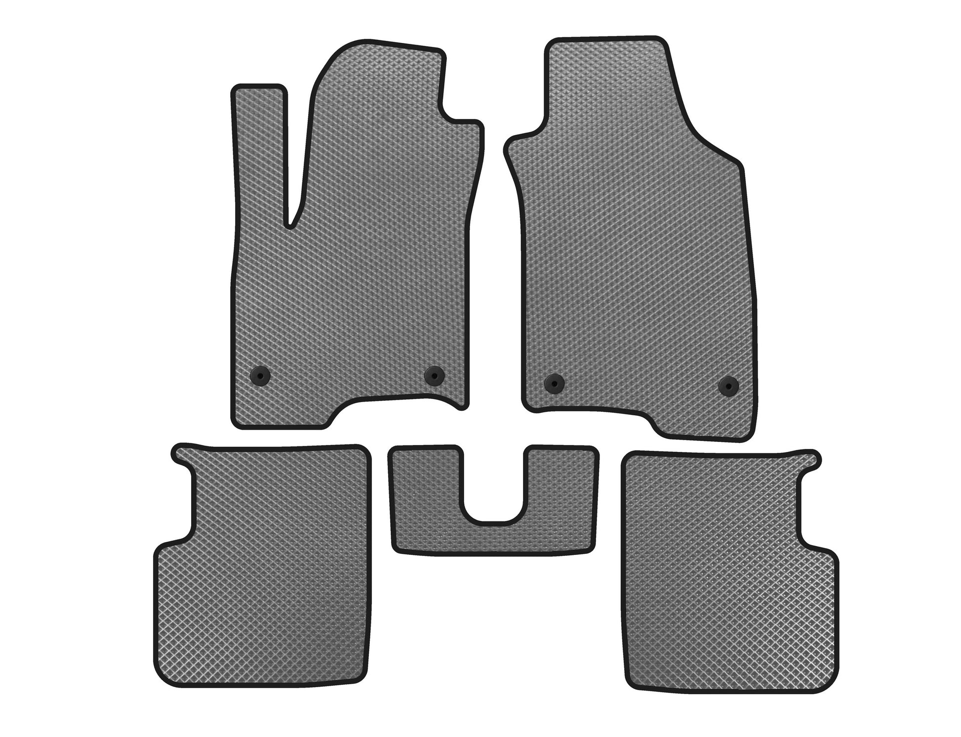 EVA Floor Mats (Gray) for Fiat Panda 2011-2023 - image 1