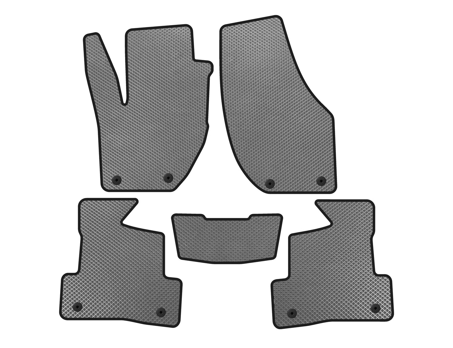 EVA Floor Mats (2016+, HB, Gray) for Volvo V40 2012- - image 1