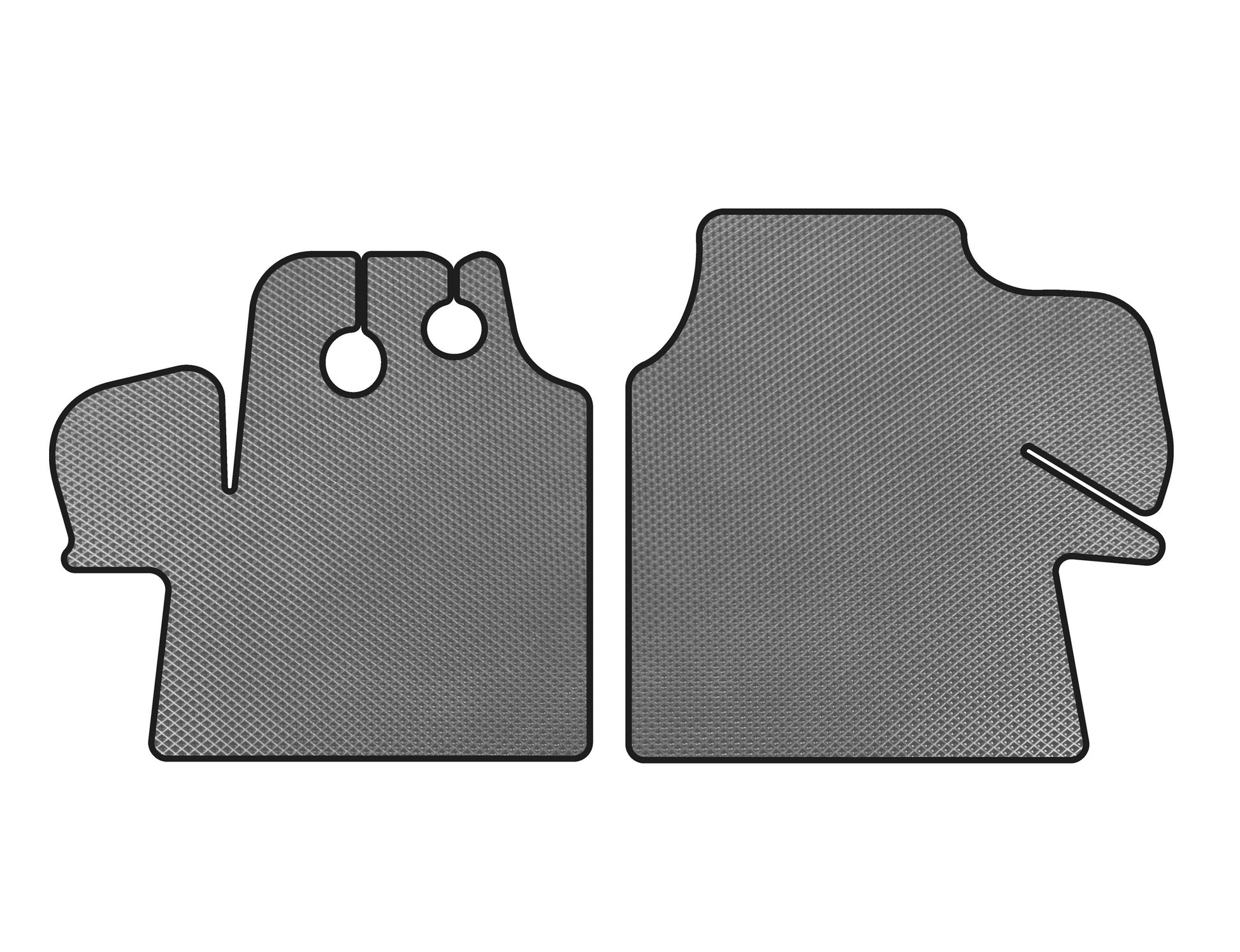 EVA Floor Mats (2002-2006, Gray) for Fiat Ducato 1995-2006 - image 1