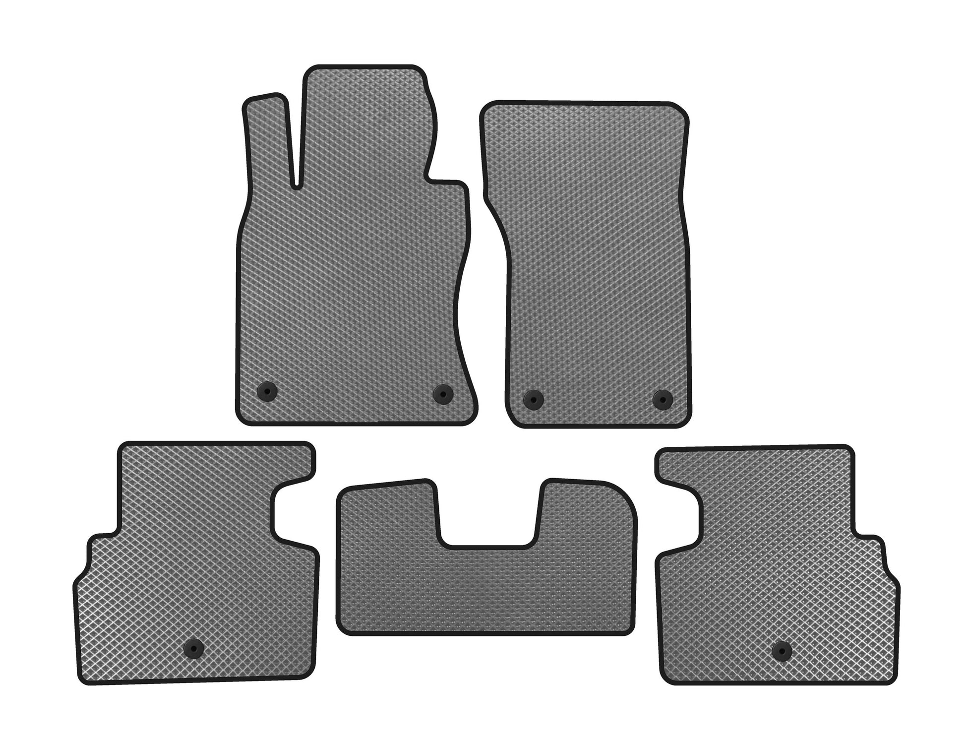 EVA Floor Mats (SD, Gray) for Infiniti Q50/Q60 2013-2024 - image 1