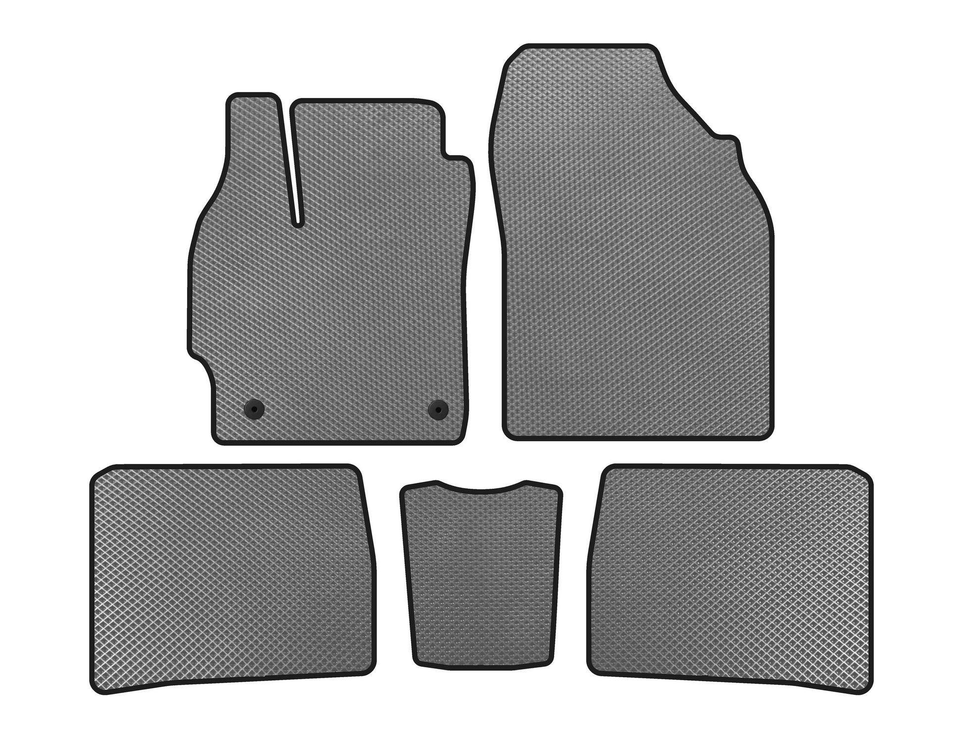 EVA Floor Mats (LB, Gray) for Toyota Prius 2009-2015 - image 1