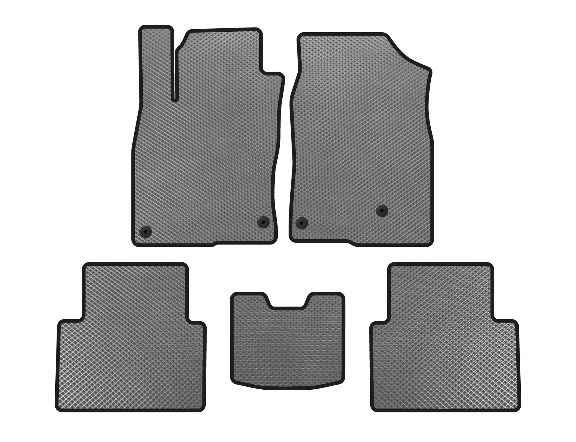 EVA Floor Mats (SD, Gray) for Honda Civic Sedan X 2016-2021 - image 1