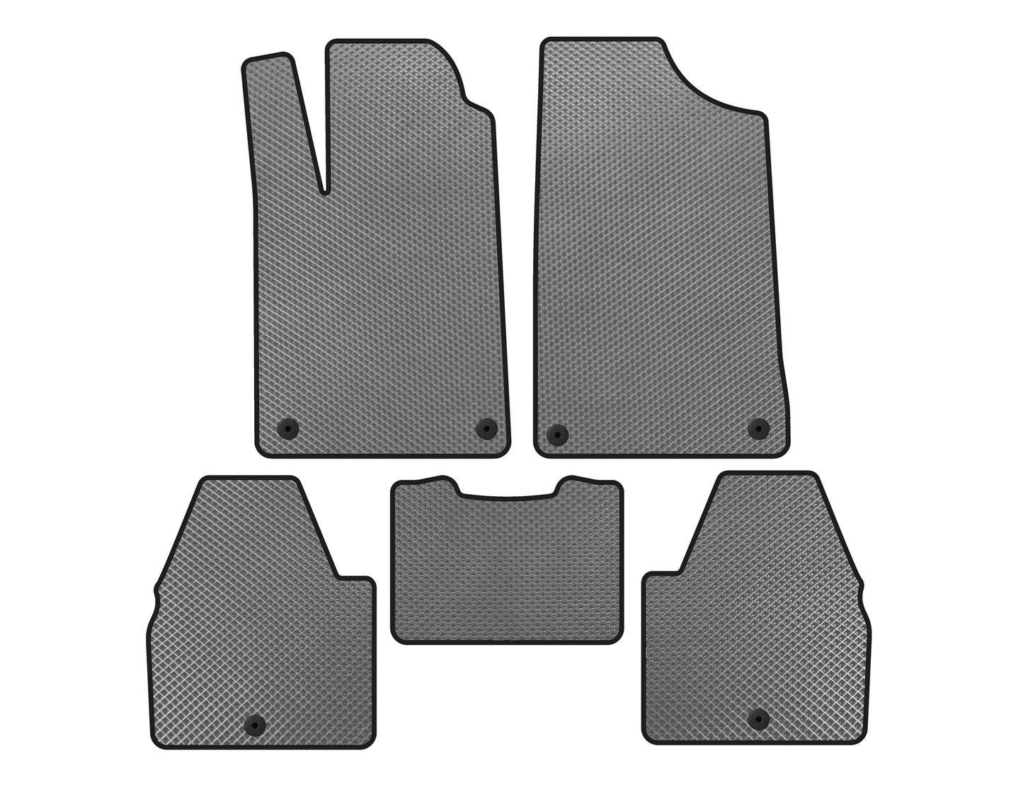 EVA Floor Mats (SD, Gray) for Peugeot 607 1999-2010 - image 1