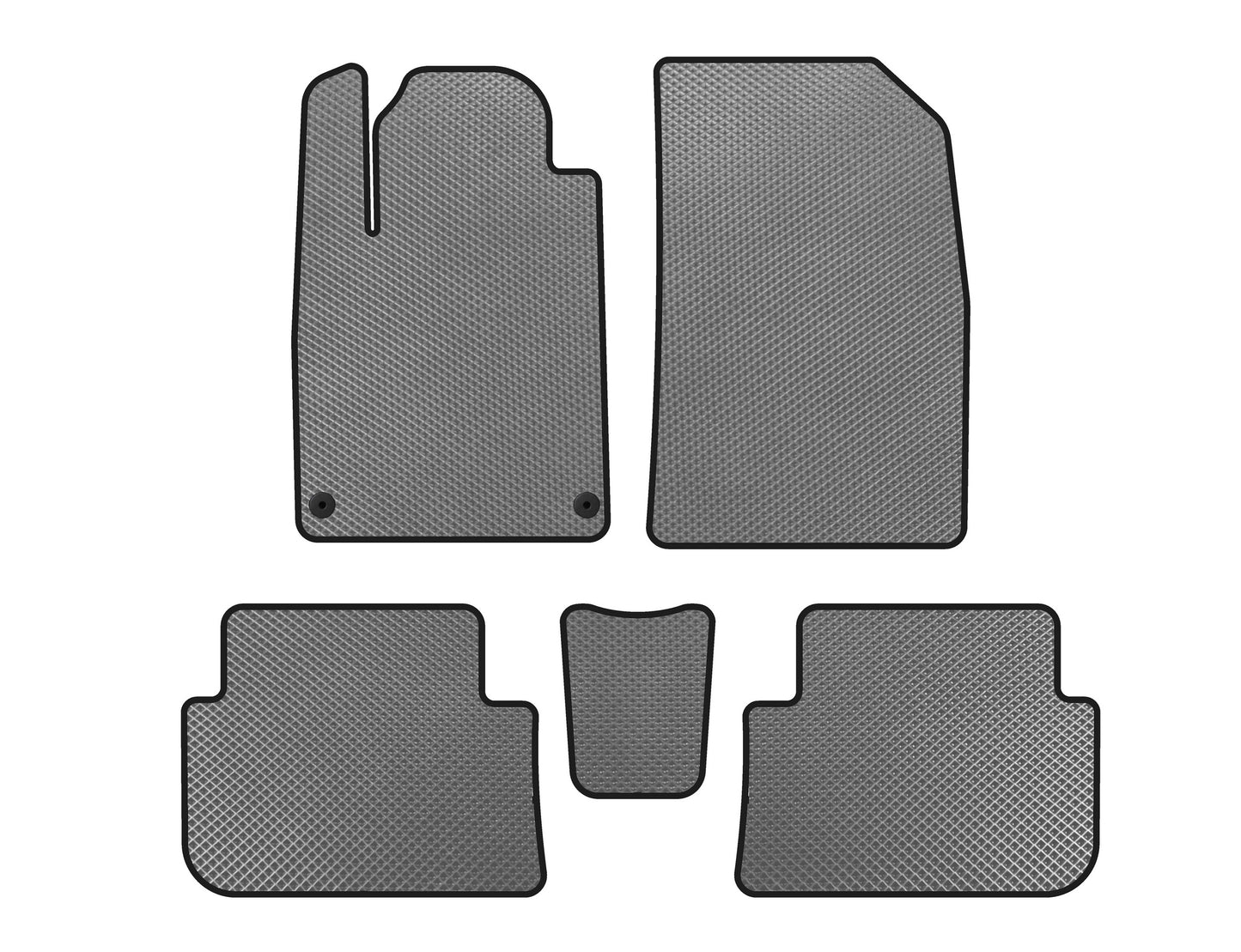 EVA Floor Mats (SD, Gray) for Peugeot 407 2004-2011 - image 1