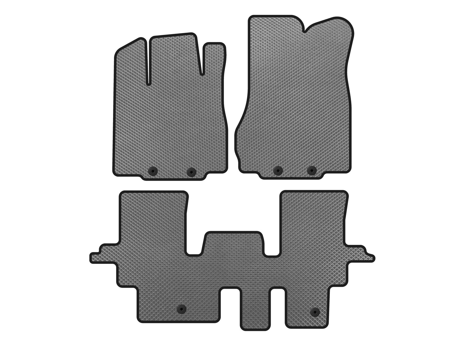 EVA Floor Mats (2 Rows, Gray) for Infiniti QX60 2016-2021 - image 1