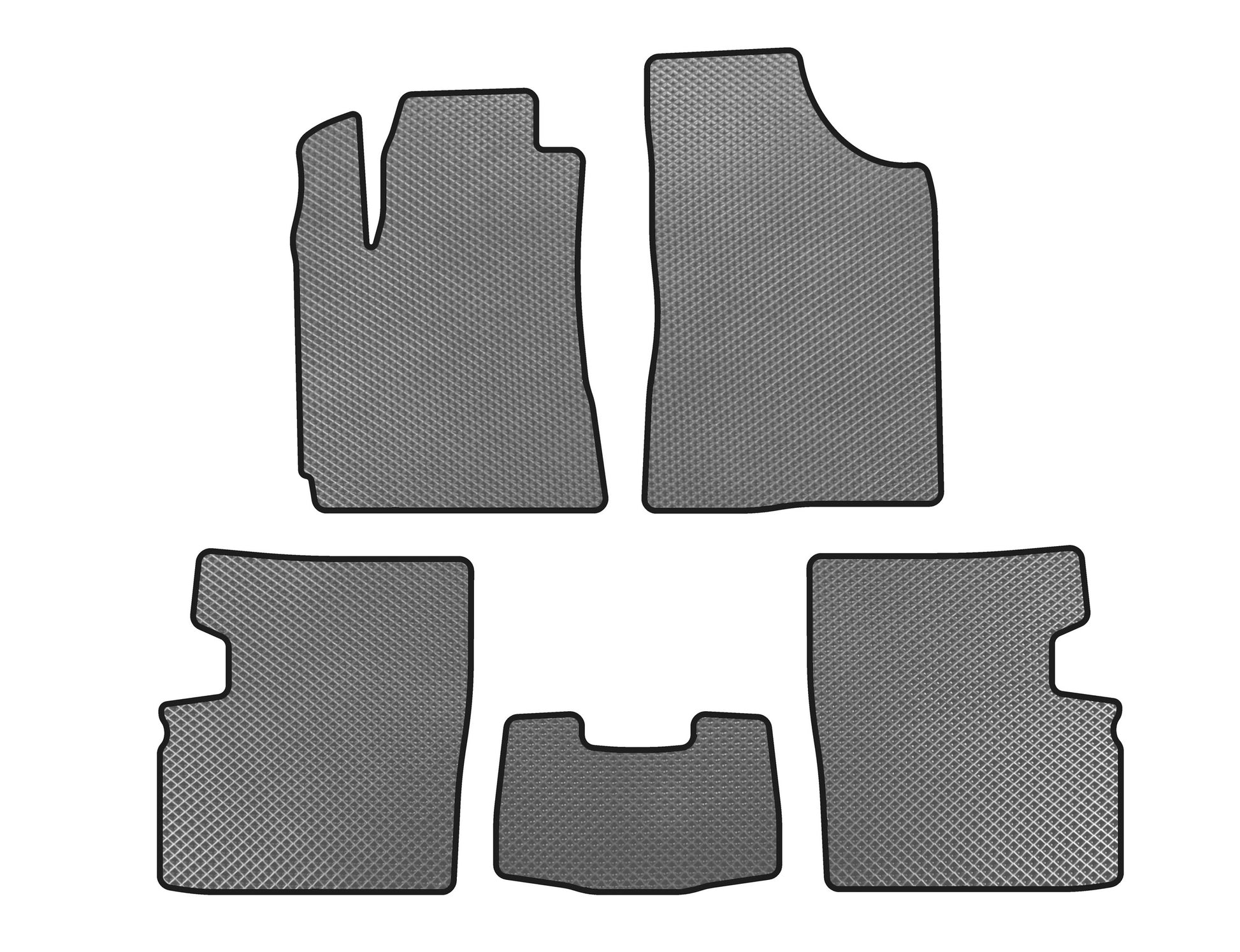 EVA floor mats (2009-2014, HB, 5-door, Gray) for Geely Emgrand EC7 - image 1