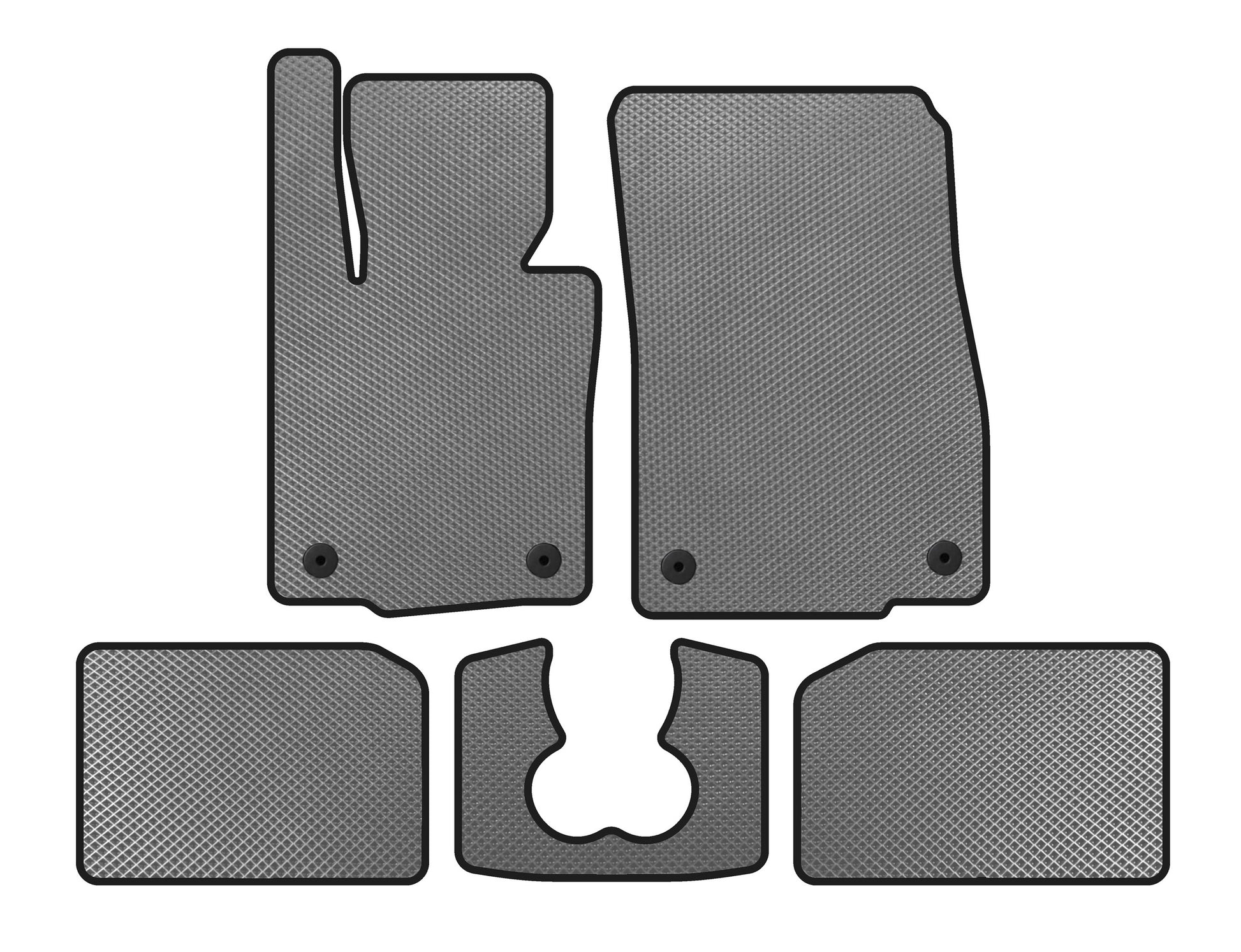 EVA Floor Mats (for S F55, 5-Door, Gray) for Mini Cooper F55/56/57 2014-2023 - image 1
