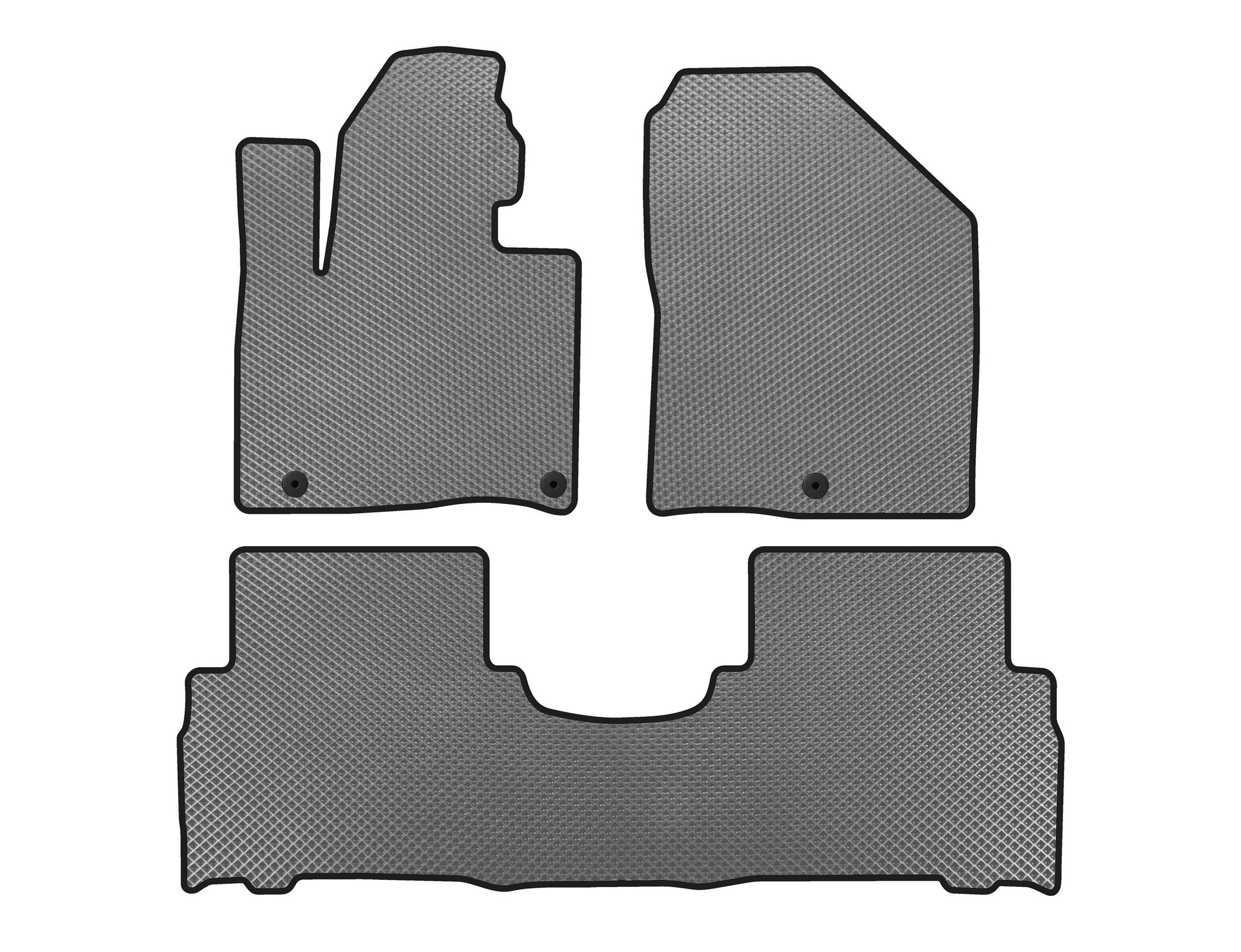 EVA Floor Mats (2014-2018, 5-Seater, Gray) for Kia Sorento III UM 2014-2020 - image 1