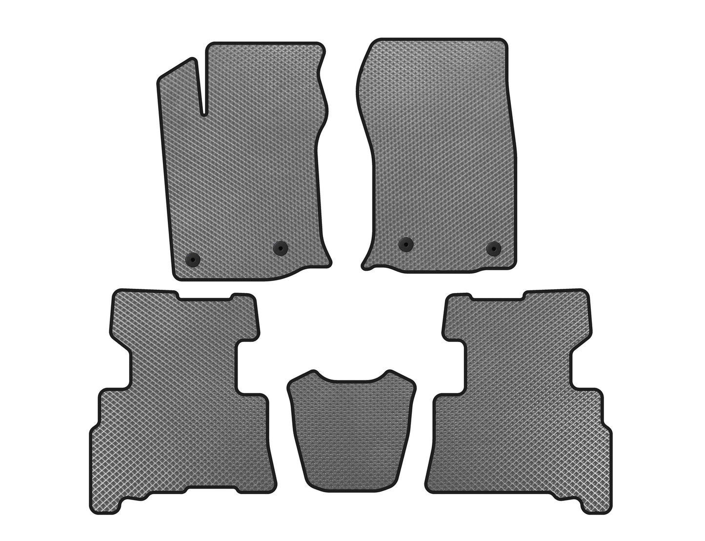 EVA Floor Mats (2 Rows, 2014-2024, 7-Seater, Grey) for Toyota 4Runner 2009-2024 - image 1