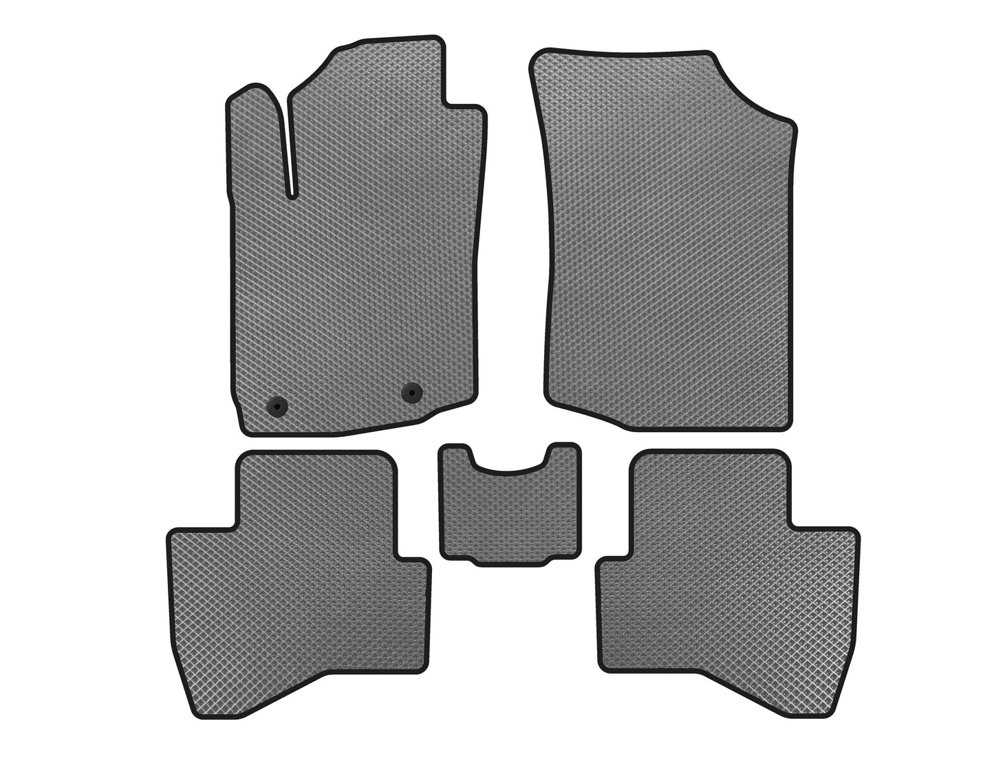 EVA Floor Mats (HB, Gray) for Peugeot 108 2014-2021 - image 1