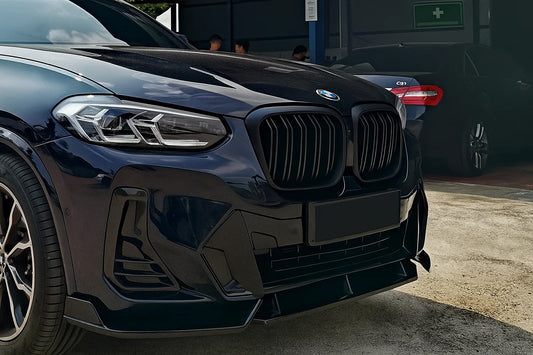 Kidney Grilles M-Look (2021+, Black Matte) for BMW X3 G01 2018- - image 1