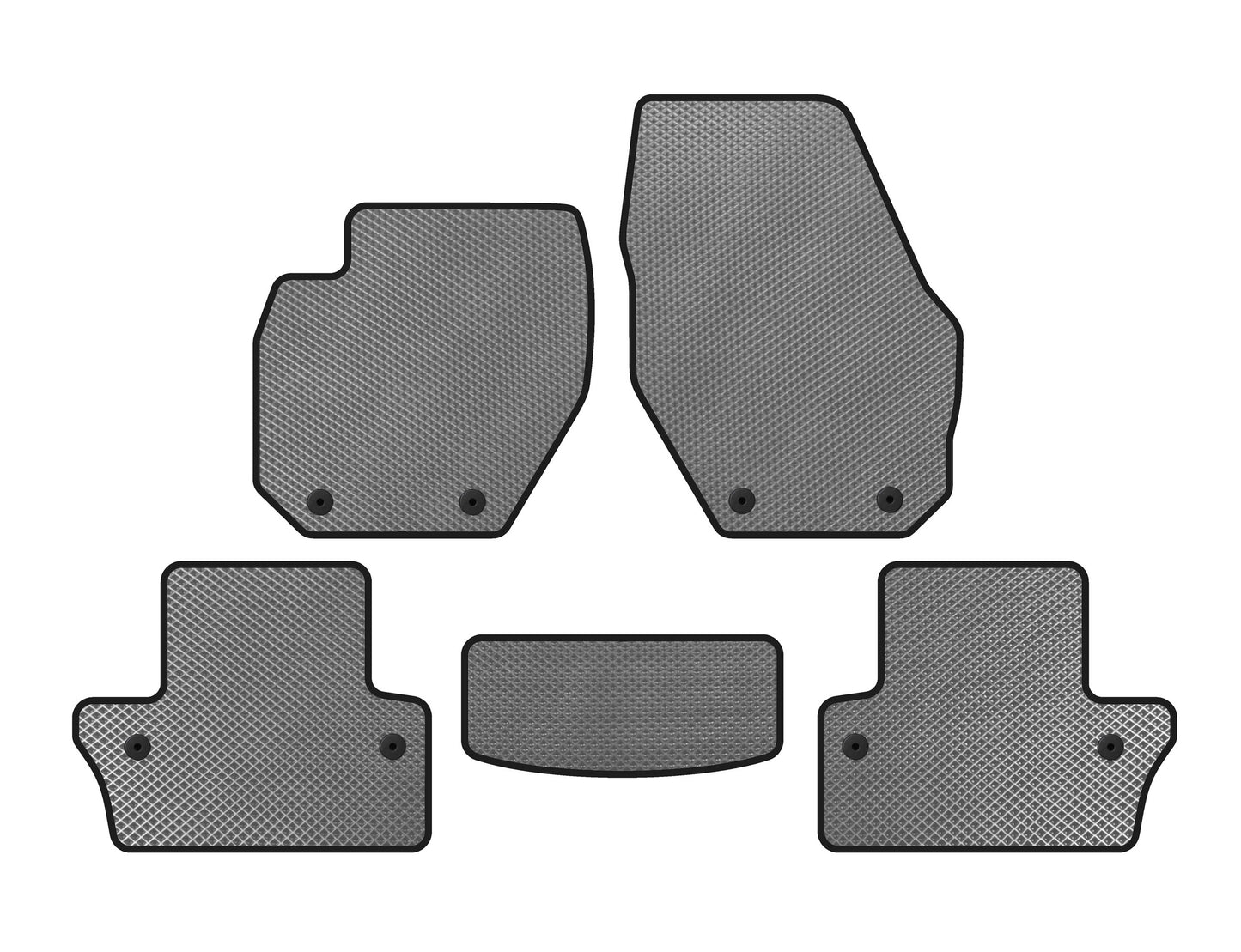 EVA Floor Mats (SW, Gray) for Volvo V60 2011-2018 - image 1