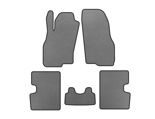 EVA Floor Mats (HB, 5-Door, Pre-Facelift, Gray) for Fiat Punto Grande/EVO 2006-2018 - image 1