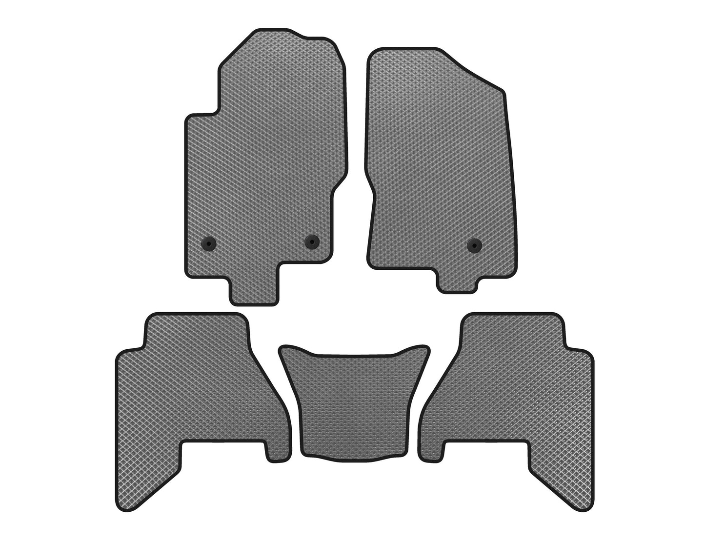 EVA Floor Mats V2 (2 Rows, Gray) for Nissan Pathfinder R51 2005-2014 - image 1