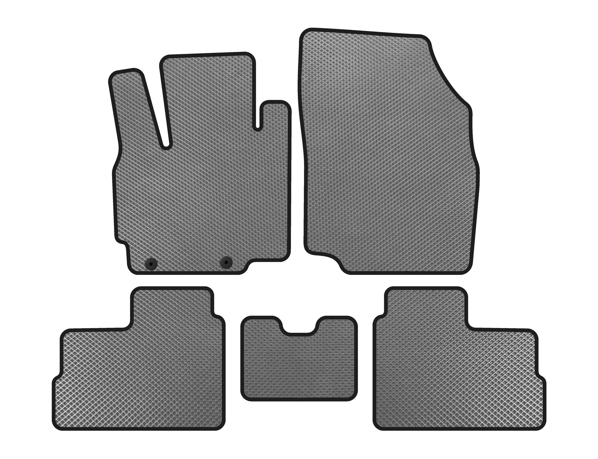 EVA Floor Mats (for Space Star, 2012-2016, HB, Gray) for Mitsubishi Space Star/Mirage 2012- - image 1