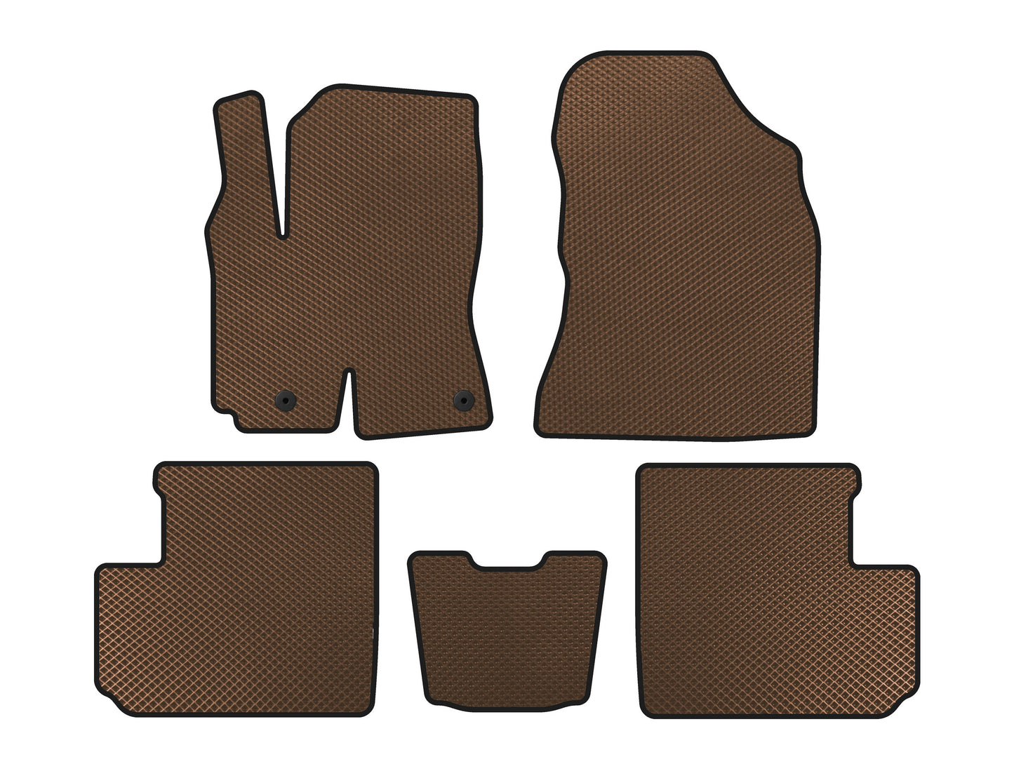 EVA Floor Mats (Brown) for Toyota Rav 4 2001-2005 - image 1