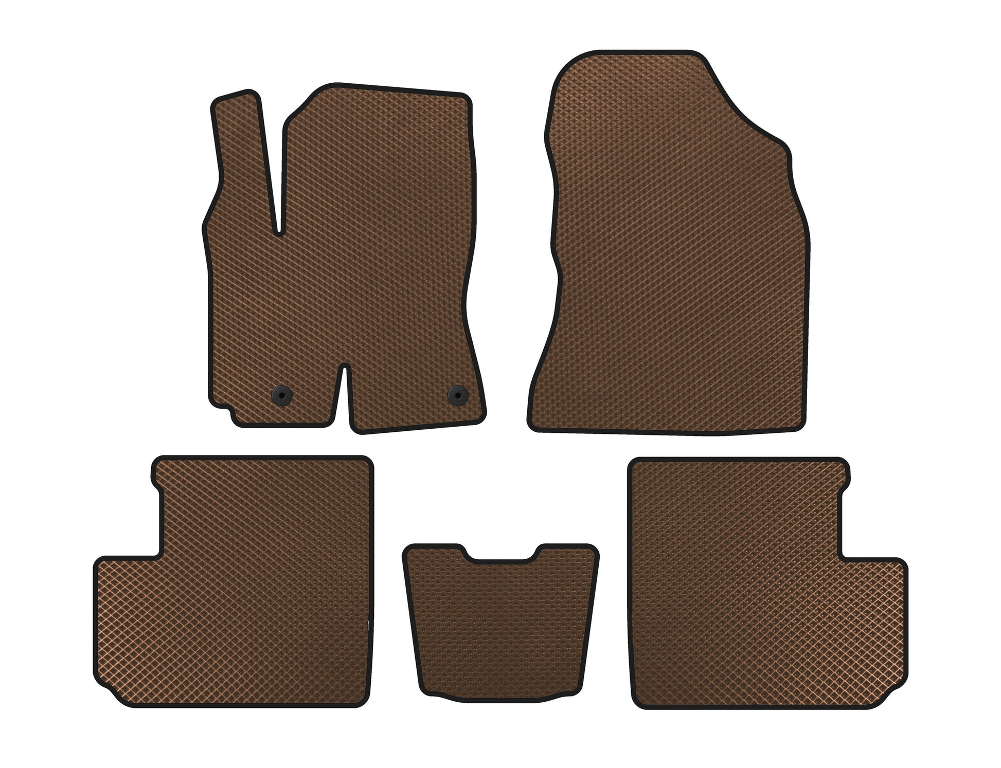 EVA Floor Mats (Brown) for Toyota Rav 4 2001-2005 - image 1