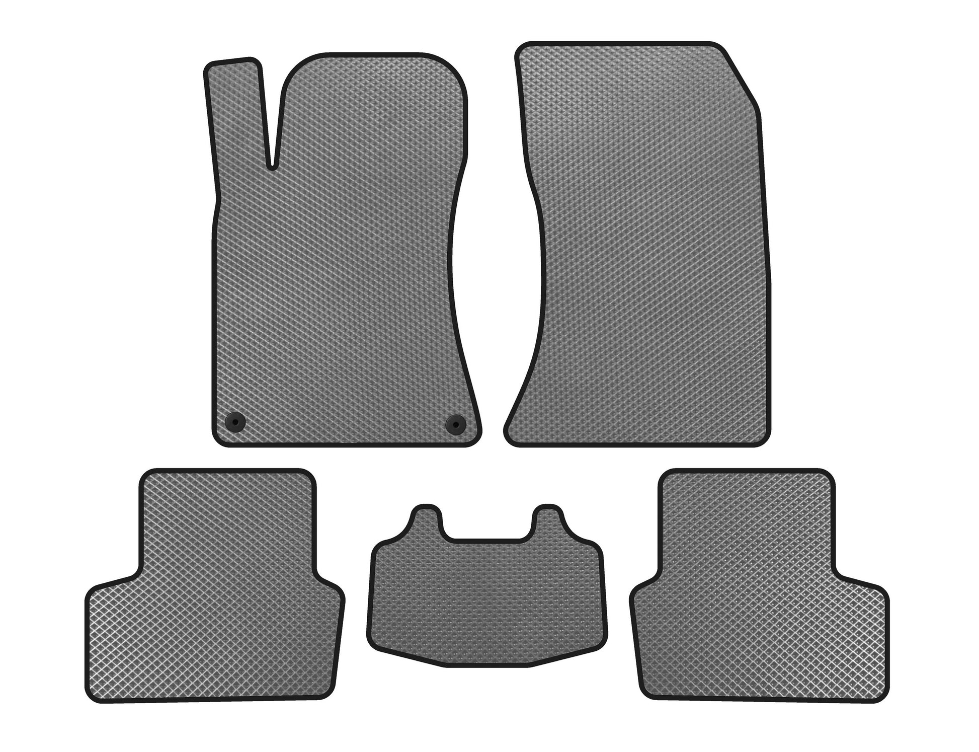 EVA Floor Mats (SD, Gray) for Mercedes CLA C117 2013-2019 - image 1