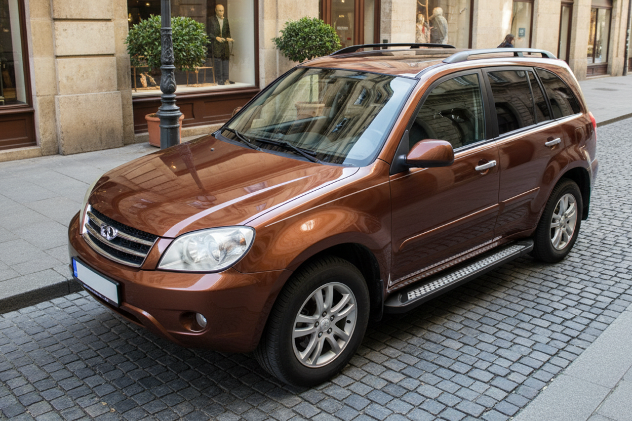 Side Steps New Vision (2 pcs, Aluminum) for Chery Tiggo 1 2005-2016 - image 1