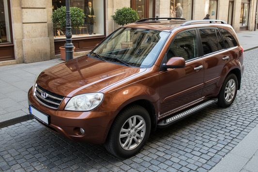 Side Steps New Vision (2 pcs, Aluminum) for Chery Tiggo 1 2005-2016 - image 1