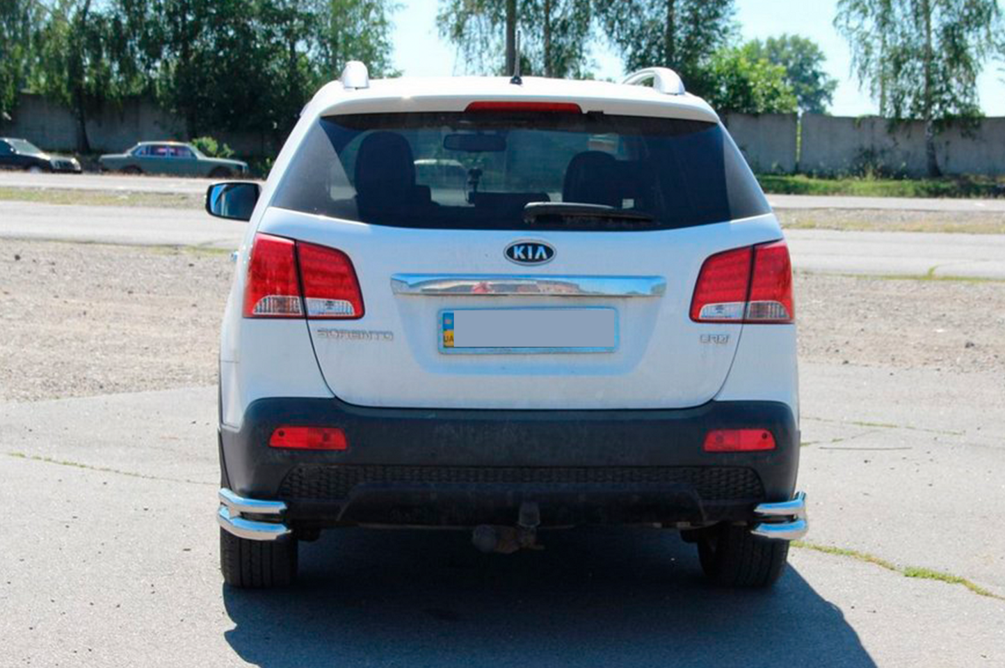 Rear Double Corner Bars AK003-Double (Stainless Steel) for Kia Sorento II XM 2009-2014 - image 3
