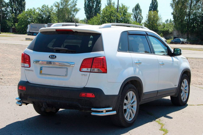 Rear Double Corner Bars AK003-Double (Stainless Steel) for Kia Sorento II XM 2009-2014 - image 4