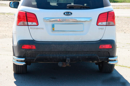 Rear Double Corner Bars AK003-Double (Stainless Steel) for Kia Sorento II XM 2009-2014 - image 6