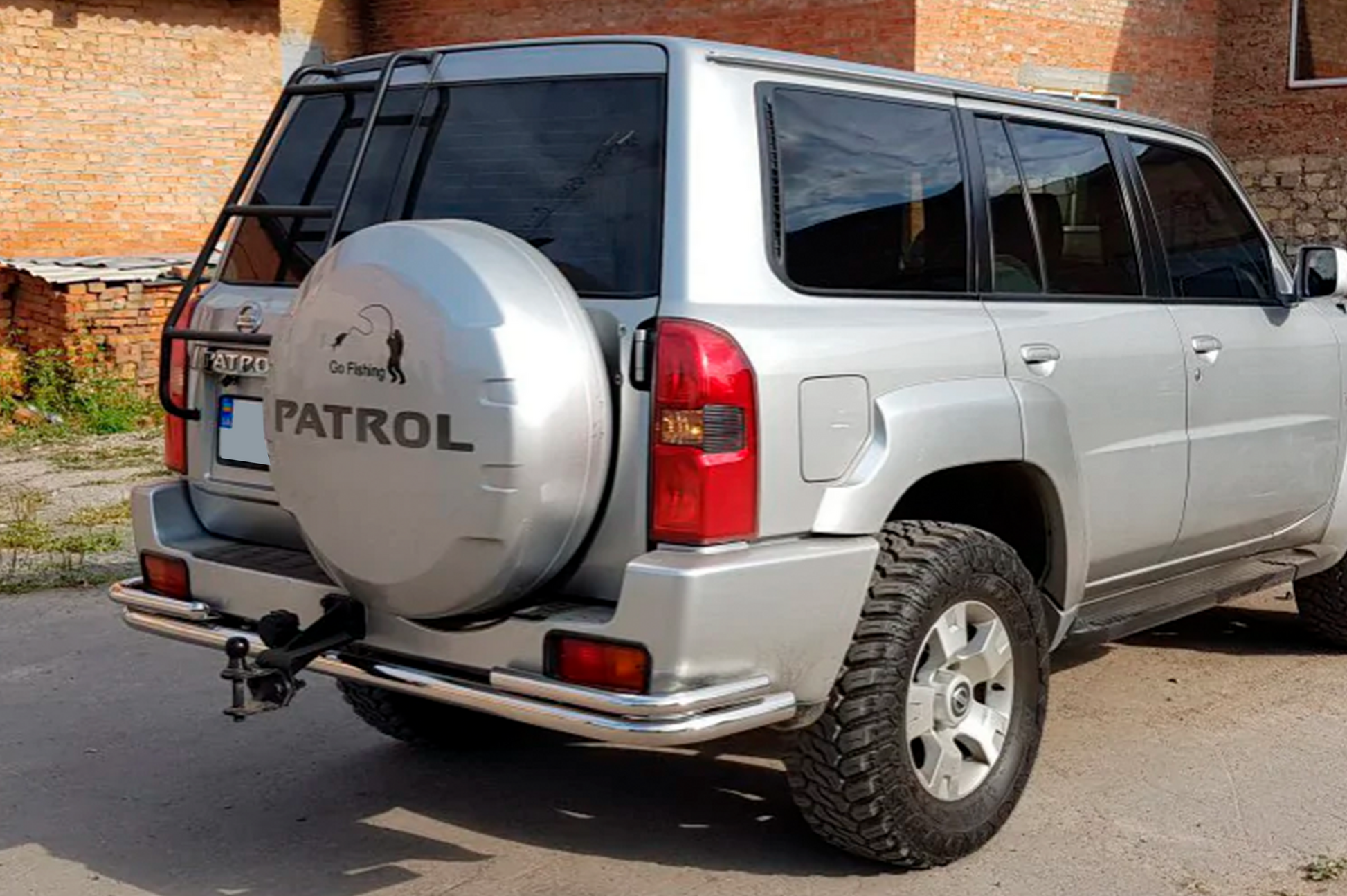 Rear Bar AK005-3 (Stainless Steel) for Nissan Patrol Y61 1997-2011 - image 4