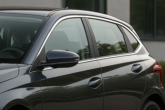 Full window trim set (14 pcs, stainless steel) for Hyundai I-20 2020- - image 1