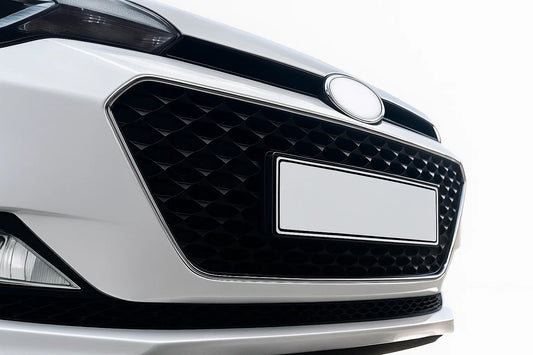 Grille Trim 2014-2018 (2 pcs, stainless steel) for Hyundai I-20 2014-2020 - image 1