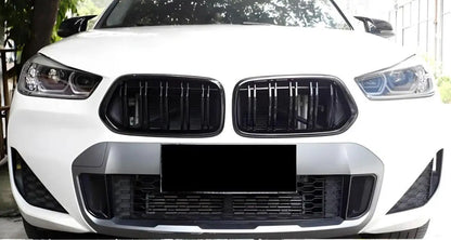 Kidneys M-Look (Gloss Black) for BMW X2 F39 2018-2023 - image 1