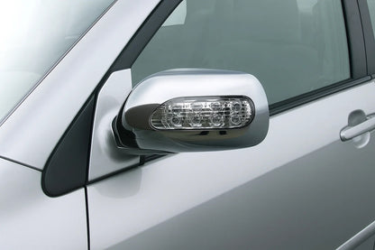 Mirror Covers with LED (2002-2005, 2 pcs, plastic) for Toyota Corolla 2002-2007 - image 1