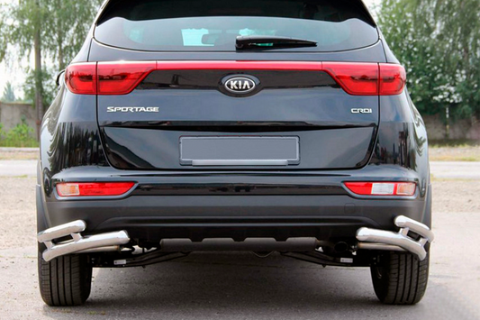 Rear Protection Double Corner Bars AK003 Double (Stainless Steel) for Kia Sportage 2015-2021 - image 1