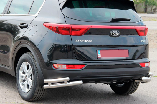Rear Protection Double Corner Bars AK003 Double (Stainless Steel) for Kia Sportage 2015-2021 - image 2