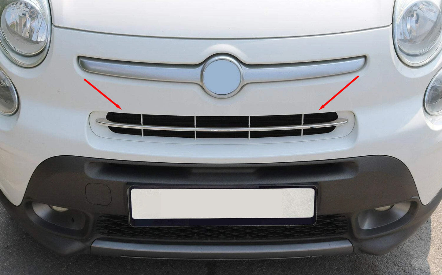 Stainless steel front bumper protector for Fiat 500X 2014-2024 - image 1