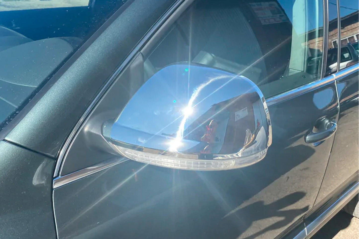 Mirror Covers 2007-2010 (2 pcs, Stainless Steel) for Volkswagen Touareg 2002-2010 - image 4