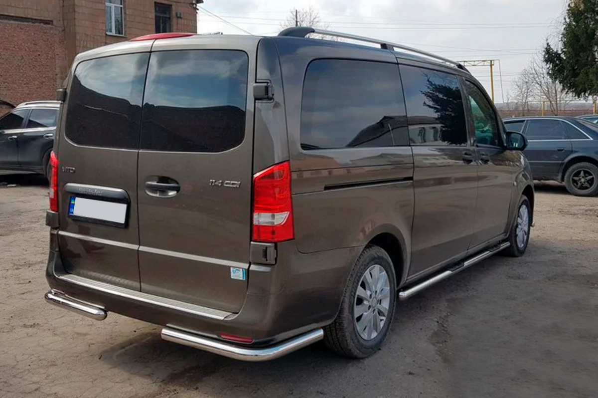 Rear Corner Guard AK003 (Stainless Steel) for Mercedes Vito/V-class W447 2014- - image 3