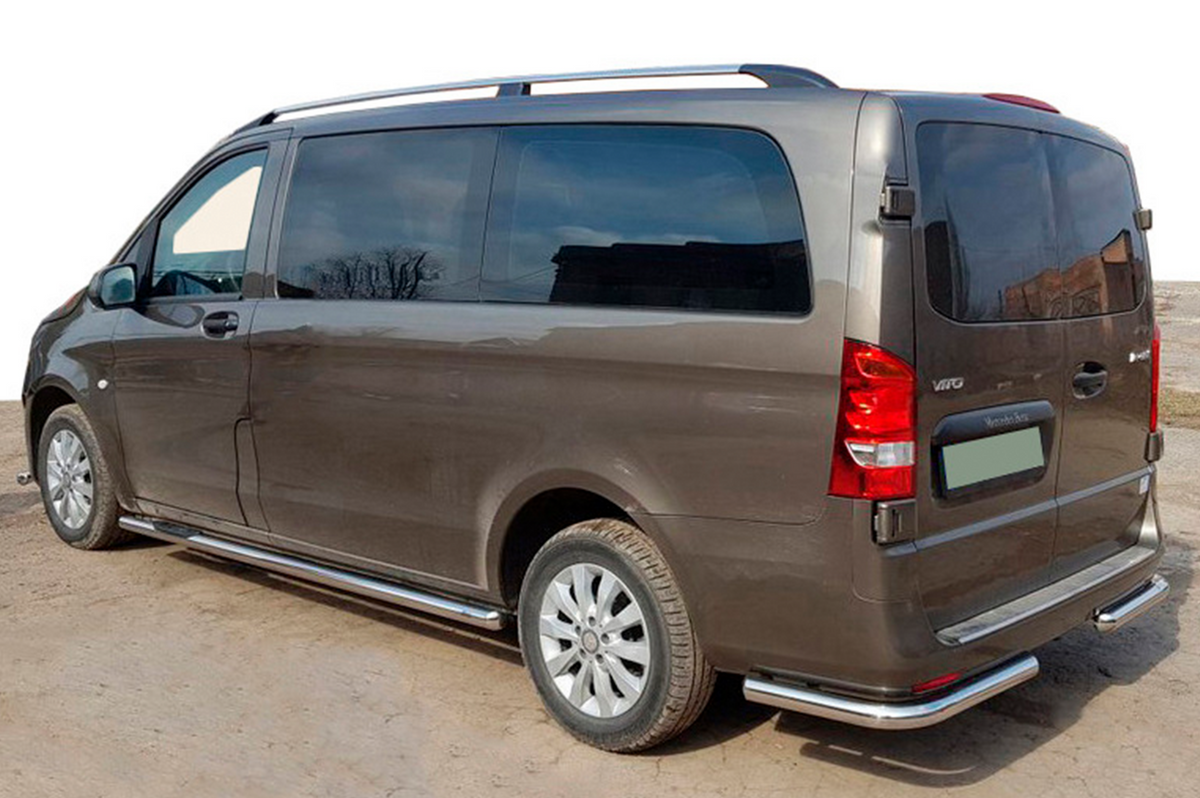 Rear Corner Guard AK003 (Stainless Steel) for Mercedes Vito/V-class W447 2014- - image 1