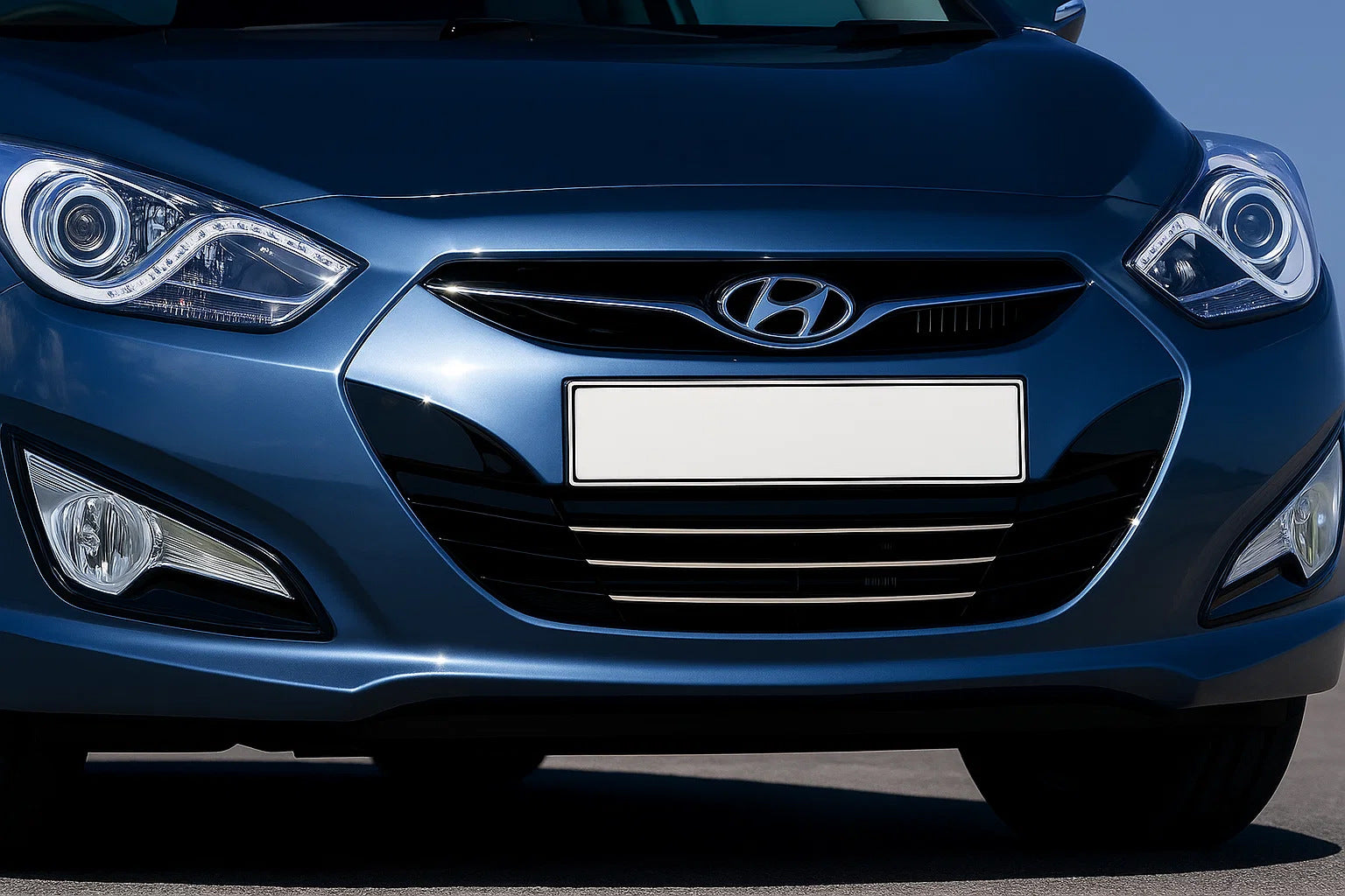 Grille Covers (3 pcs, Stainless Steel) for Hyundai I-40 2011-2019 - image 1